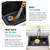 KRAUS...Quarza Drop-in/Undermount Granite Composite 33 in. 1-Hole 60/4 9 thumbnail