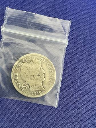 1910 Silver dime 1