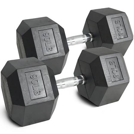 90 lb Dumbbells 1