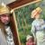 Incredible oil on canvas real painting of Renoir reproduction & easel! 12 thumbnail