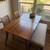 Article Seno 71" Dining Table - Walnut (USED) with 3 chairs + bench 1 thumbnail