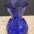 COBALT BLUE GLASS VASE 1 thumbnail