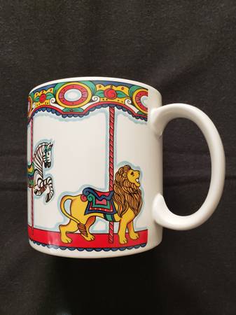 Vintage Circus animal Carousel Mug 1