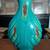 Pier 1 ceramic turquoise/brown/red glazed scallop shell style vase 2 thumbnail