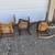 ANTIQUE Chairs: Rocker, Cane Seat (Hoop Skirt), Crane Press Back VGOOD 8 thumbnail