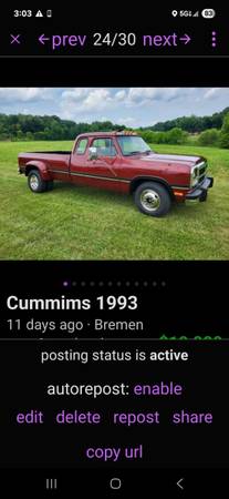 1993 d350 Cummins 1