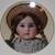 11in Hand painted Art wall plate vintage 9 thumbnail