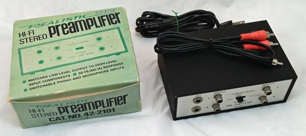 Realistic Stereo Mic and Phono Pre-amplifier (42-2101) Working (MIJ) 1