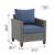 New Heavy Duty 2 Pack Outdoor Patio Sofa Set All Weather Wicker Chairs, Set of 2 8 thumbnail
