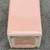 Vintage Minimalist Light Pink Rectangular Ceramic Vase Smooth 9"H 4 thumbnail