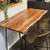 Live Edge Wood Table With 2 Chairs Dining Bar Table Wood 2 thumbnail