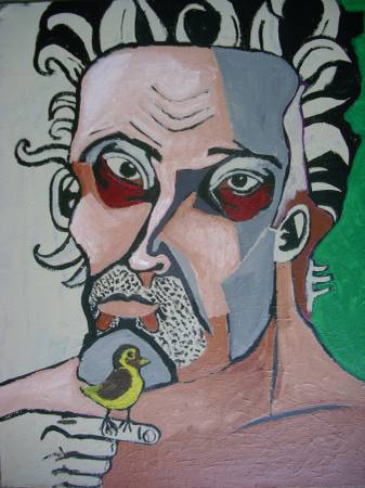 "Little Bird" Original painting from artist 1
