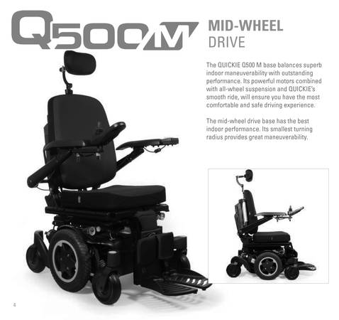 Motorized wheelchair for Sale Excellent Condition Q500M (MSRP $23,000) 1