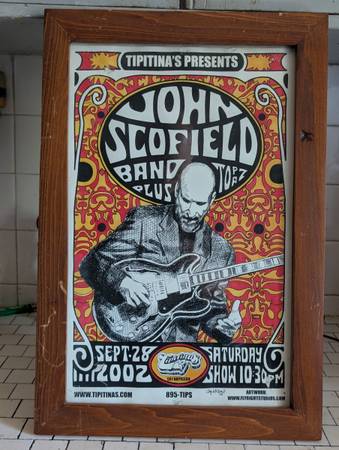 Tipitina's- John Scofield Playbill (framed) 1