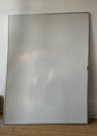 Square-Grid Magnetic Dry- Erase Board 1