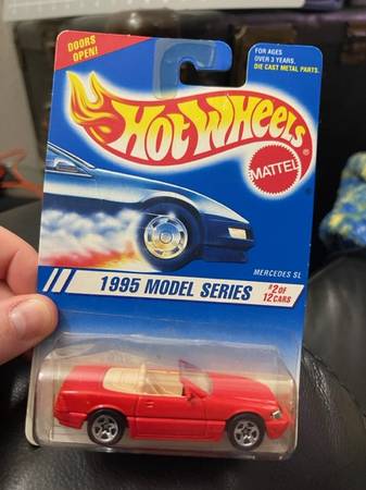 Vintage Sealed Hot Wheels 1995 Model Series #342 Mercedes SL Convertib 1