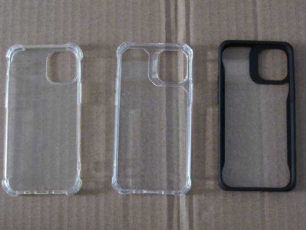 NEW 3 Apple iPhone 12 mini case - clear & black 1