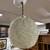 Vintage Mid Century Lucite White Spaghetti Ceiling Pendant Lamp 2 thumbnail
