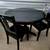 Black round dining table with 2 chairs 1 thumbnail