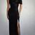 Designer NWT sz Lg Tadashi Shoji Metallic Off-the-Shoulder gown 1 thumbnail