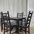 Black Compact Dining Table & 4 Chairs  PERFECT FOR APARTMENT 2 thumbnail