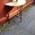 Small 1/2 circle 3 legged antique table shabby 1 thumbnail