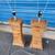 pair (2) woven rattan straw bamboo desk table LAMPS lamp seagrass 1 thumbnail