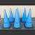 (6) Deny Goalkeeping 28” Training Cones, Blue Sports Agility Markers, 1 thumbnail