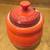 Le Creuset Cerise Red BBQ Sauce Pot with Lid, Used 5 thumbnail