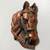 Vintage Mid Century Chalkware Horse Head Bronze Finish Wall Decor 4 thumbnail