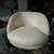 White leather accent chair 4 thumbnail