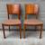 Danish Modern teak dining side chairs Grete Jalk era vintage 4 thumbnail