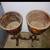 Vintage Wood Plant Stand Pot Pair Set Of 2 14 thumbnail