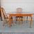 Handcrafted solid oak table and chairs 2 thumbnail