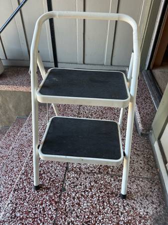 Two step folding stool 1