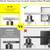 Ascher Bathroom Vanity Light Fixtures, 3 Light Wall Sconces Lighting w 4 thumbnail