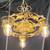 Restored Ornate Art Nouveau Cast Iron 3 Light Chandelier 13" GS00002 5 thumbnail