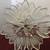 Crystal Bowl Pedestal-footing Etched Frost Tulip Design. 1 thumbnail