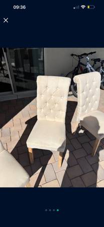 Beige dinner chairs 1