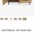 Croft Cabinet - 63" , Rustic Oak Tv Stand Dresser Buffet 15 thumbnail