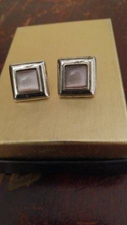 Lavender square earrings 1