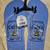 Women's 7/8 JUNCTURE "Bee Positive" Blue Flip Flops Sandals 1 thumbnail