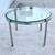 Mid-Century Modern Geiger Metal Series Round Clear Glass Coffee Table 9 thumbnail