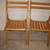 Set of Wooden Folding Chairs - Excellent Condition 2 thumbnail