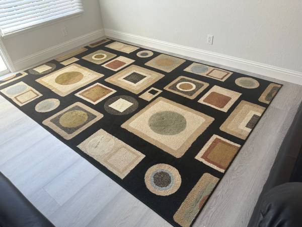 Area rug, 9’6”long x 6’6” wide & Similar Door Mat 1