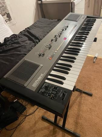Roland HS-60 (Juno 106) Vintage Analog Synthesizer Keyboard. Serviced 1