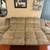 Grey plush reclining sofa 4 thumbnail