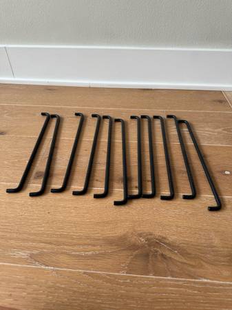 12 5/8 Black Matte Handles - qty 11 1