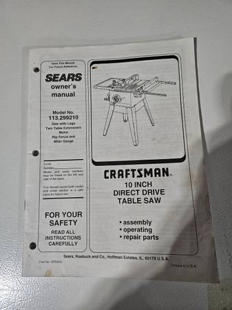 Table saw 1