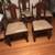 Antique dining room chairs - ornate carved solid wood unique 1 thumbnail